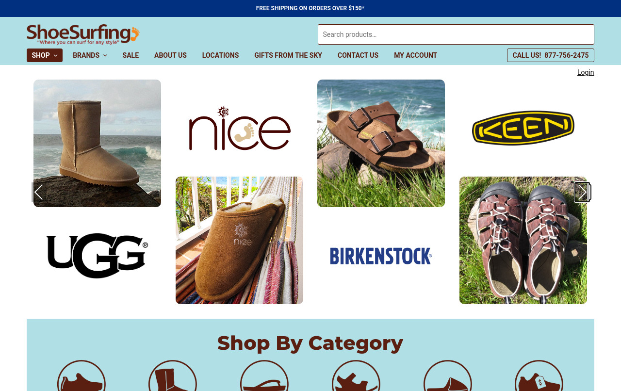 ShoeSurfing.com screenshot